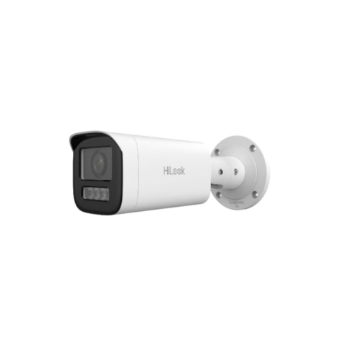 Camere bullet - Camera supraveghere exterior IP Hikvision HiLook Hybrid Light IPC-B660HA-LZU, 6 MP, 2.8 - 12 mm, IR/Lumina alba 50 m, microfon, slot card, PoE