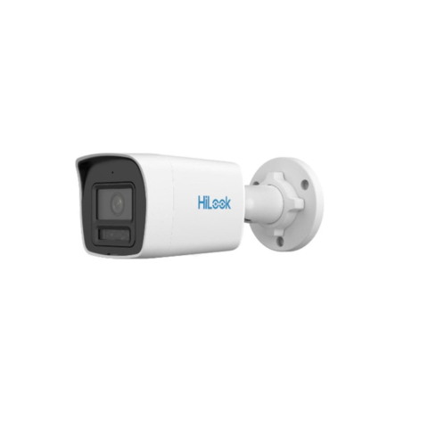 Camere bullet - Camera supraveghere exterior IP Hybrid Light ColorVu Hikvision Hilook PC-B169HA-LU(2.8MM), 6 MP, 2.8 mm, IR/Lumina alba 30, microfon, PoE