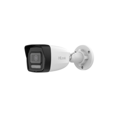 Camere bullet - Camera supraveghere exterior IP Hybrid Light Hikvsion Hilook IPC-B160HA-LU(2.8MM), 6 MP, 2.8 mm, IR/Lumina alba 30 m, microfon, PoE