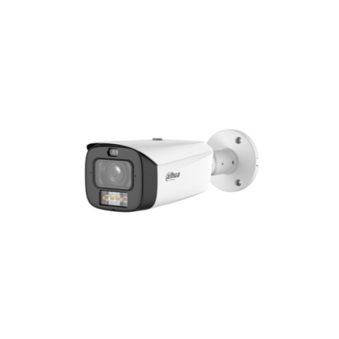 Speed dome - Camera supraveghere exterior IP motorizata cu iluminare duala Dahua WizSense IPC-HFW3849T1-ZAS-PV-2712-PRO, 8 MP, 2.7-12 mm, IR/lumina calda 60/60 m, detectie AI, alarma, microfon dublu, difuzor, slot