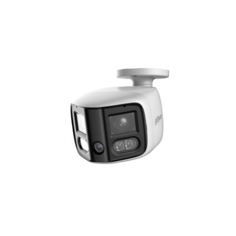 Speed dome - Camera supraveghere exterior IP panoramica cu lentila si iluminare duala Dahua WizSense IPC-PFW31259S-A180-E2-AS-PV-0280B, 2 x 6 MP, 2 x 2.8 mm, IR/lumina calda 30/30 m, detectie AI, alarma, microfon