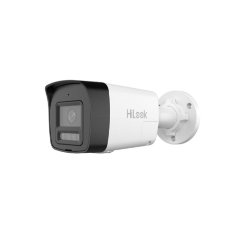 Camere bullet - Camera supraveghere exterior IP Smart Hybrid Light Hikvision Hilook IPC-B160HA-LUF/SL(2.8MM), 6 MP, 2.8 mm, IR/Lumina alba 30 m, microfon si difuzor, slot card, PoE