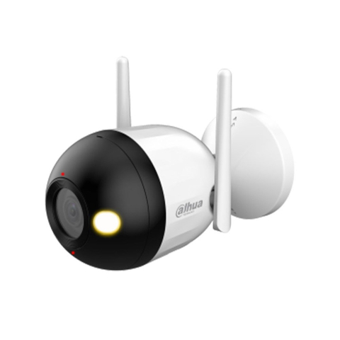 Camere speciale - Camera supraveghere exterior WiFi cu iluminare duala Dahua F4C-PV, 4 MP, 2.8 mm, IR/lumina calda 30 m, microfon si difuzor, slot card