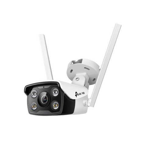 Supraveghere Video - Camera supraveghere exterior wireless WiFi TP- Link VIGI Full Color C340-W, 4 MP, 4 mm, 2.4 GHz, IR/lumina alba 30 m, slot card, microfon si difuzor