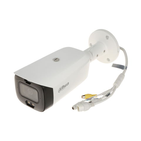 Speed dome - Camera supraveghere IP Dahua cu iluminare duala WizSense Full Color TiOC IPC-HFW3549T1-AS-PV-0280B-S3, 5 MP, lumina alba/IR 30 m, 2.8 mm, slot card, microfon, PoE