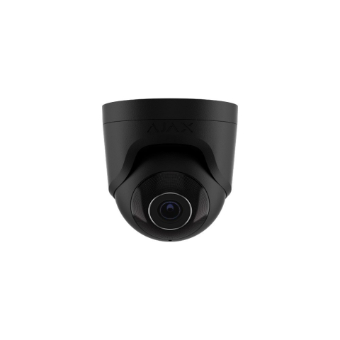 Camere dome - Camera supraveghere IP Dome Ajax TurretCam, 8 MP, 4 mm, IR 35 m, microfon, slot card, detectie obiecte prin AI, PoE, negru