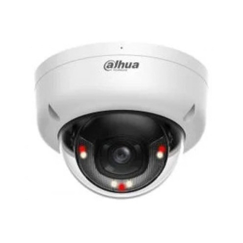 Camere dome - Camera supraveghere IP Dome cu iluminare duala Dahua IPC-HDBW1239E1-A-IL-0280B-S6, 2 MP, 2.8 mm, IR / lumina alba 30 m, microfon, PoE