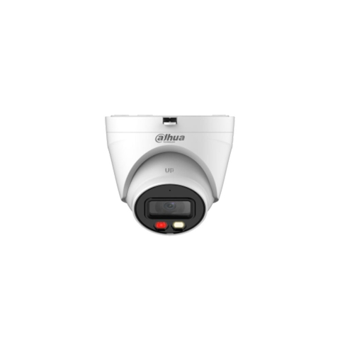 Camere dome - Camera supraveghere IP Dome cu iluminare duala Dahua IPC-HDW1239V-A-IL-0280B, 2MP, 2.8 mm, IR/ lumina alba 30 m, microfon, PoE
