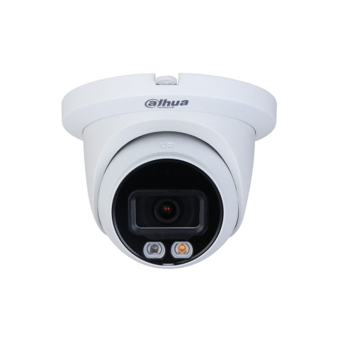Camere dome - Camera supraveghere IP Dome cu iluminare duala Dahua IPC-HDW1439V-A-IL-0280B, 4 MP, 2.8 mm, IR 30 m, microfon, PoE