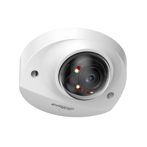Camere dome - Camera supraveghere IP Dome cu iluminare duala Dahua WizSense IPC-HDBW2449F-AS-IL-0280B, 4 MP, 2.8 mm, IR/lumina calda 30 m, microfon, slot card, PoE, protectie perimetrala