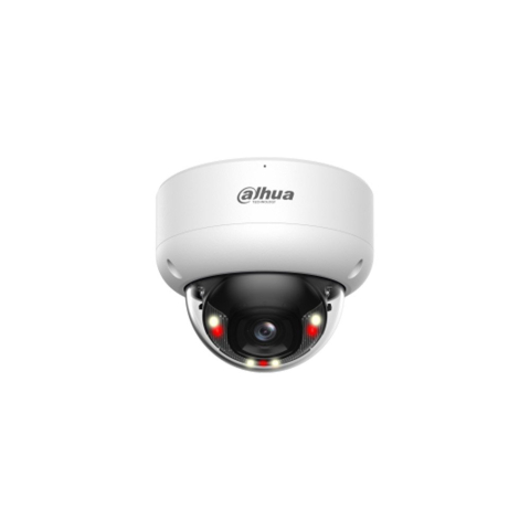 Camere dome - Camera supraveghere IP Dome cu iluminare duala Dahua WizSense IPC-HDBW3649E-AS-IL, 6MP, 2.8 mm, IR/lumina alba 30 m, slot card, microfon, PoE