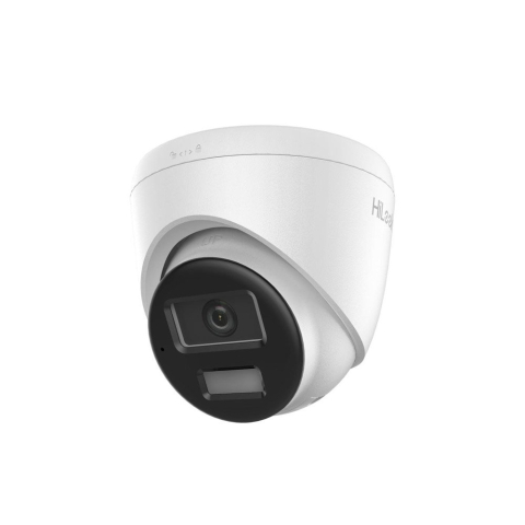 Camere dome - Camera supraveghere IP Dome cu iluminare duala Hikvision HiLook IPC-T220HA-LUC, 2MP, 2.8 mm, IR 20 m, lumina alba 15 m, microfon, PoE