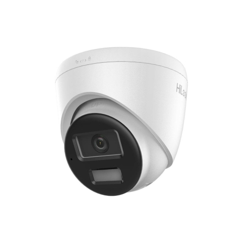 Camere dome - Camera supraveghere IP Dome cu iluminare duala Hikvision Hilook IPC-T220HA-LUFC/SL, 2 MP, 2.8 mm, IR 20 m, lumina alba 15 m, slot card, microfon, PoE