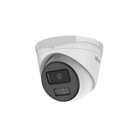 Camere dome - Camera supraveghere IP Dome cu iluminare duala Hikvision HiLook IPC-T240HA-LUFC/SL, 4 MP, 2.8 mm, IR/lumina alba 20 m, slot card, microfon, PoE