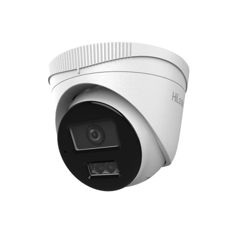 Camere dome - Camera supraveghere IP Dome cu iluminare duala Hikvision HiLook Smart Hybrid Light IPC-T240HA-LU, 4 MP, 2.8 mm, IR / lumina alba 30 m, detectie oameni / vehicule, microfon, PoE