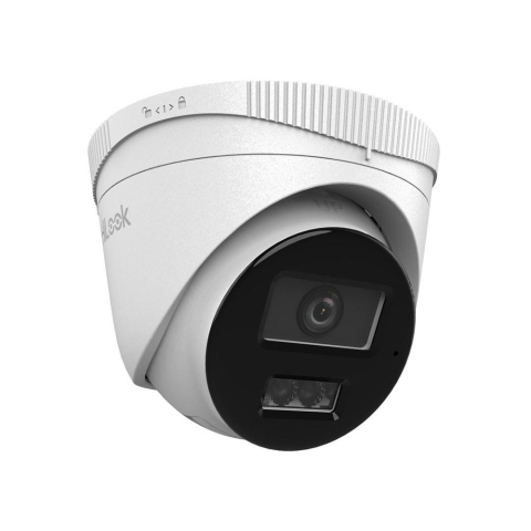 Camere dome - Camera supraveghere IP Dome cu iluminare duala Hikvision HiLook Smart Hybrid Light IPC-T280HA-LU, 8 MP, 2.8 mm, IR / lumina alba 30 m, detectie oameni / vehicule, microfon, PoE