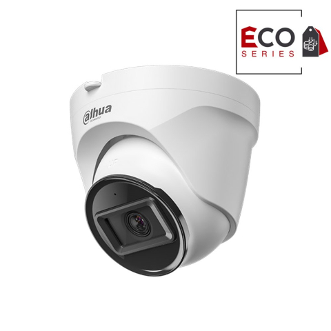 Camere dome - Camera supraveghere IP Dome Dahua Eco Series IPC-T1E20-A-0280B, 2 MP, 2.8 mm, IR 30 m, detectie miscare, IP67, PoE