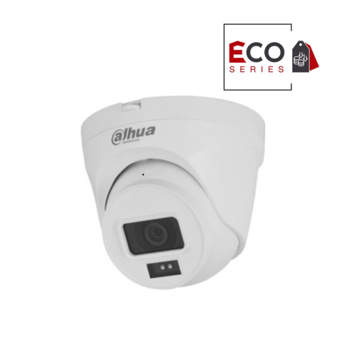 Camere dome - Camera supraveghere IP Dome Dahua Eco Series IPC-T1E40-A, 4 MP, 2.8 mm, IR 30 m, microfon, detectie miscare, IP67, PoE