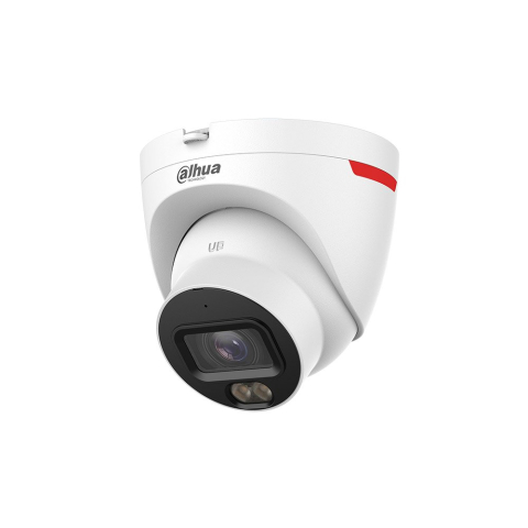 Camere dome - Camera supraveghere IP Dome Dahua WizColor IPC-HDW2449T-S-PRO, 4 MP, 2.8 mm, lumina alba 30 m, microfon, slot card, PoE