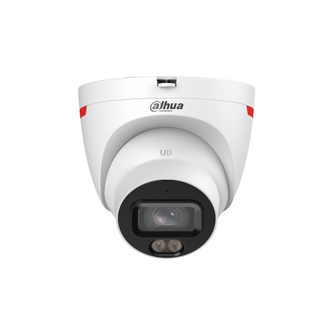Camere dome - Camera supraveghere IP Dome Dahua WizColor IPC-HDW2849T-S-LED-0280B-PRO, 8 MP, 2.8 mm, Iumina alba 30 m, microfon, slot card, IP67, PoE