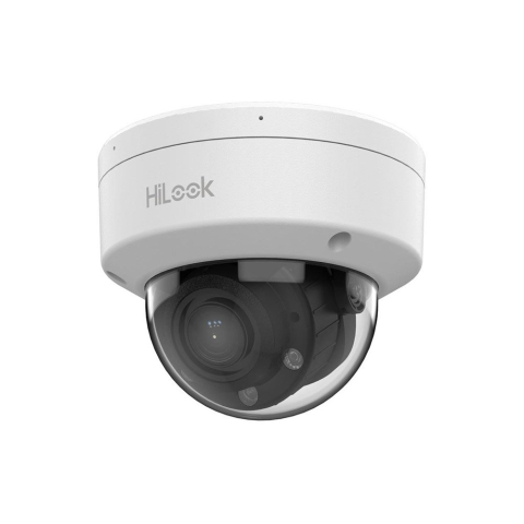 Camere dome - Camera supraveghere IP Dome HikVision IPC-D640HA-LZU, 4 MP, 2.8 - 12 mm, IR / lumina alba: 30 m, slot card, microfon, PoE