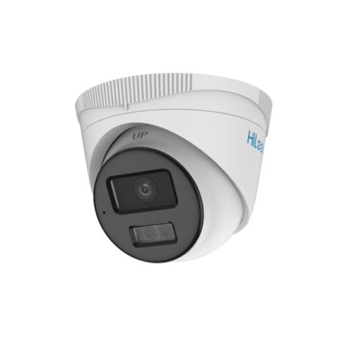 Camere dome - Camera supraveghere IP Dome Hivision HiLook Smart Hybrid Light ColorVU IPC-T269HA-LU, 6 MP, 2.8 mm, IR/Lumina alba 30 m, microfon, PoE