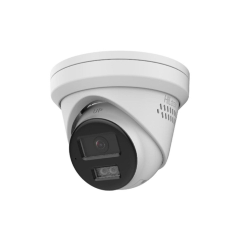 Camere dome - Camera supraveghere IP Dome Hybrid Light Hikvision Hilook IPC-T240HAP-LUF/SL(2.8MM), 4 MP, 2.8 mm, IR/Lumina alba 30 m, microfon si difuzor, slot card, PoE