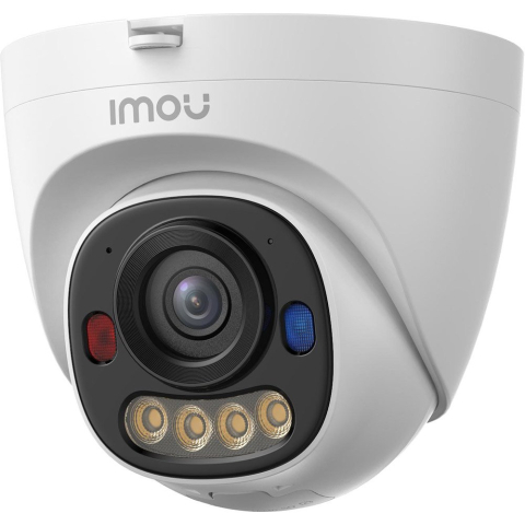 Supraveghere Video - Camera supraveghere IP Dome Imou PS8D Active Deterrence AOR IPC-PS8D-5V0, 5 MP, 2.8 mm, IR/lumina alba 30 m, smart night vision, microfon, slot card, lumina avertizare, detectie om/vehicul, always on