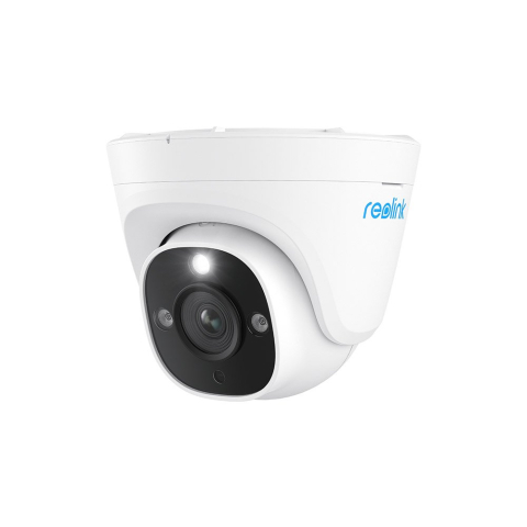 Camere dome - Camera supraveghere IP Dome Reolink RLC-1224A P344, 12 MP, 2.8 mm, lumina alba / IR 30 m, microfon, difuzor, slot card, PoE