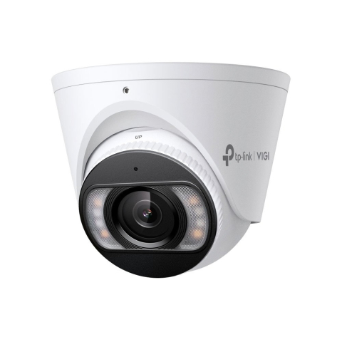 Camere dome - Camera supraveghere IP Dome TP-LINK Full Color VIGI C485, 4K, 2.8 mm, IR/lumina alba 30 m, microfon si difuzor, detectie si clasificare om/vehicul, slot card, vizualizare de pe telefon, PoE