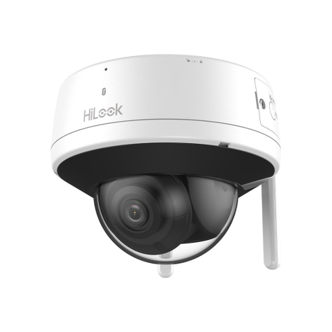 Camere speciale - Camera supraveghere IP Dome wireless Hikvision HiLook IPC-D120HA-D/W(W), 2 MP, 2.8 mm, WiFi, IR 30 m, microfon si difuzor, slot card