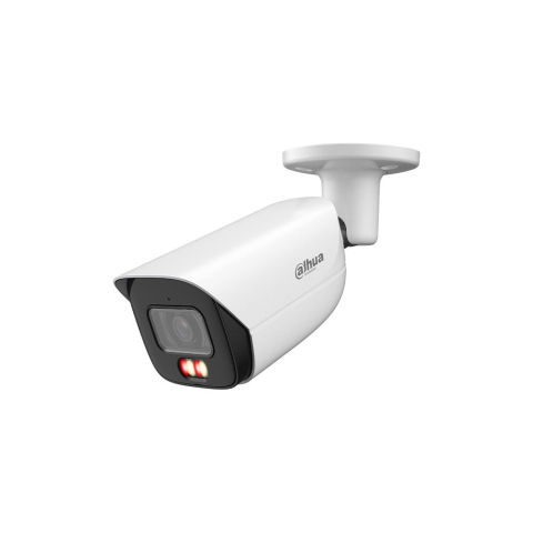 Camere bullet - Camera supraveghere IP exterior cu iluminare duala Dahua WizSense IPC-HFW3649E-AS-IL, 6MP, 2.8 mm, IR/lumina alba 30 m, slot card, microfon, PoE