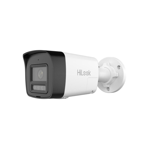Camere bullet - Camera supraveghere IP exterior cu iluminare duala Hikvision Hilook IPC-B120HA-LUF/SL(2.8MM), 2 MP, 2.8 mm, IR/Lumina alba 30 m, microfon si difuzor, PoE, slot card