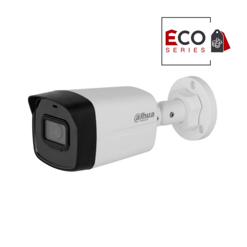 Camere bullet - Camera supraveghere IP exterior Dahua Eco Series IPC-B1E40-A-0280B, 4 MP, 2.8 mm, IR 30 m, microfon, detectie miscare, IP67, PoE