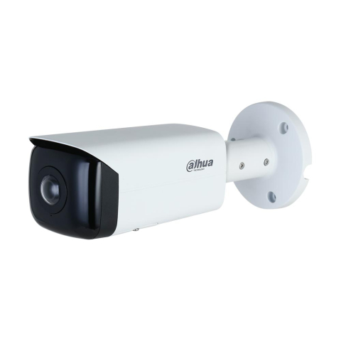 Camere bullet - Camera supraveghere IP exterior Dahua WizSense IPC-HFW3441T-AS-P-0210B, 4 MP, 2.1 mm, IR 20 m, slot card, unghi 180 grade, microfon, PoE