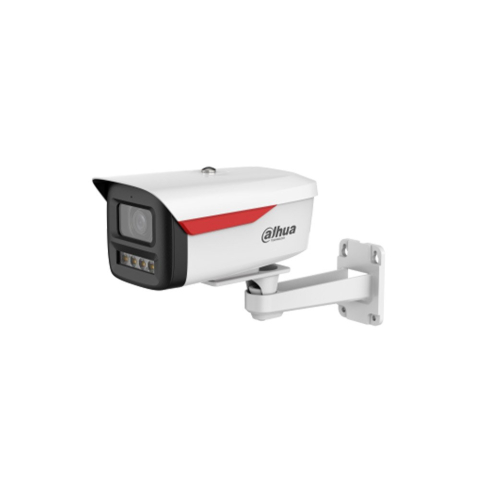 Camere bullet - Camera supraveghere IP exterior Dahua WizSense WizColor IPC-HFW2249M-S-B-PRO, 2 MP, 3.6 mm, lumina alba LED 50 m, microfon, slot card, ONVIF, PoE