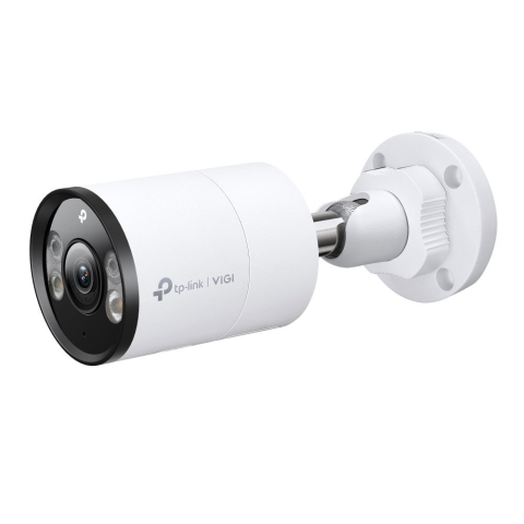 Camere bullet - Camera supraveghere IP exterior TP-LINK Full Color VIGI C345, 4 MP, 2.8 mm, IR/lumina alba 30 m, microfon si difuzor, detectie si clasificare om/vehicul, slot card, vizualizare de pe telefon, PoE