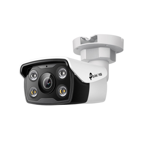 Camere bullet - Camera supraveghere IP exterior TP-Link Full Color VIGI C350, 5 MP, 2.8 mm, IR/Lumina alba 30 m, clasificare si analiza om/vehicul, slot card, active defense, microfon si difuzor, vizualizare de pe te