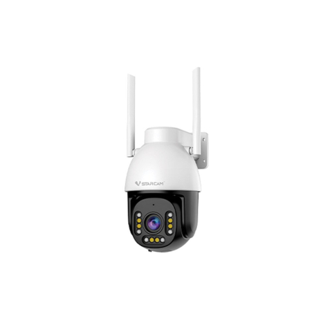 Camere speciale - Camera supraveghere IP rotativa Speed Dome PTZ WiFi Vstarcam Full Color CS611Q-X5, 4 MP, IR/lumina alba 20 m, microfon si difuzor, slot card, vizualizare de pe telefon, 5x zoom optic