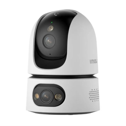 Camere speciale - Camera supraveghere IP WiFi 6 cu lentila duala Full-Color PT Imou Ranger Dual Pro IPC-S2XEP-10M0S, 5+5 MP, 2.4GHz/5GHz, 3.6 mm, night vision 15 m, microfon si difuzor, slot card, auto tracking, sirena