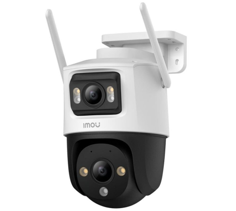 Camere speciale - Camera supraveghere IP WiFi cu lentila duala Imou Cruiser Dual PT Full-Color IPC-S7XP-10M0WED, 5+5 MP, 2x 3.6 mm, IR/lumina alba 30 m, microfon si difuzor, slot card, auto smart tracking