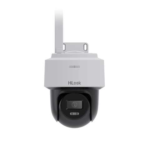 Speed dome - Camera supraveghere IP wireless WiFi PT Hikvision HiLook PTZ-N2C400I-W(W), 4 MP, IR 30 m, slot card, 2.8 mm, microfon, difuzor, detectie miscare