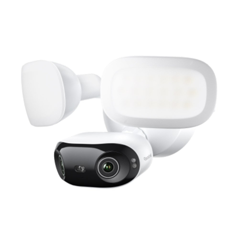 Supraveghere Video - Camera supraveghere panoramica wireless cu lentila duala IP WiFi 6 Reolink Elite Floodlight Full Color F751W, 8 MP, 2.8 mm, 180 grade, slot card, lumina alba/IR 30 m, 2 proiectoare LED 3000 lumeni, mi