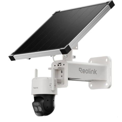 Camere cu panou solar - Camera supraveghere rotativa 4G LTE PTZ cu lentila duala si panou solar Reolink TrackMix G790, 4 MP, 2.8 mm, 12 mm, IR 30 m, PIR 15 m, microfon si difuzor, night vision color, 6x zoom, acumulator 92 W