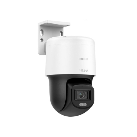 Speed dome - Camera supraveghere rotativa IP PT Speed Dome Hikvision HiLook Darkfighter PTZ-N2C200C-DE, 2 MP, lumina alba 30 m, 2.8 mm, PoE, slot card, detectie miscare, microfon si difuzor