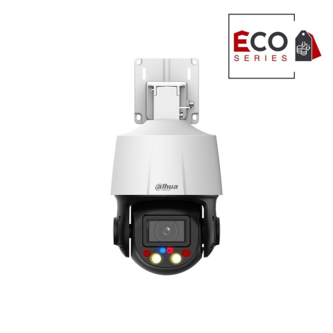 Speed dome - Camera supraveghere rotativa IP Speed Dome PTZ cu iluminare duala Dahua Eco Series WizSense TiOC Active Deterrence SD3E405DB-GNY-A-PV1, 4MP, 2.7 mm - 13.5 mm, IR 50 m/lumina alba 30 m, slot card, auto