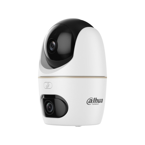 Camere speciale - Camera supraveghere rotativa PT IP WiFi wireless cu lentila duala Dahua Hero Dual H5D-5F, 5 + 5 MP, 2 x 3.6 mm, IR/lumina alba 30 m, slot card, Bluetooth, auto-tracking
