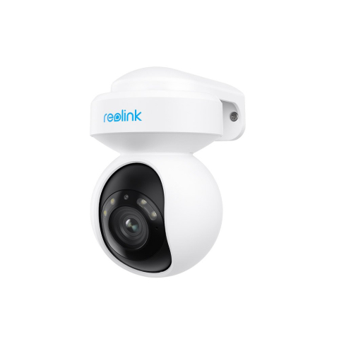 Camere speciale - Camera supraveghere rotativa PTZ wireless WiFi Reolink E1 Outdoor E540, 5 MP, 3X Zoom, 2.8 - 8 mm, auto-tracking, detectie persoane / vehicule / animale, IR / lumina alba 12 m, microfon, difuzor, slot