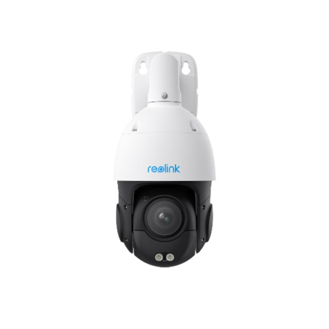 Speed dome - Camera supraveghere rotativa speed dome PTZ IP Reolink P840, 4K, Zoom 5X, IR / lumina alba 60 m, PoE, detectie persoane / vehicule / animale, slot card, microfon, difuzor