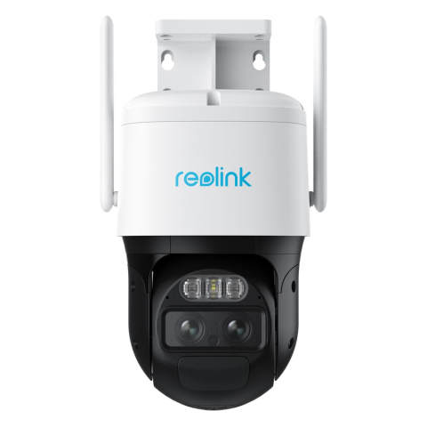 Camere speciale - Camera supraveghere rotativa wireless IP WiFi PTZ Reolink TrackMix B770, 2K, 2.8 + 8 mm, lumina alba / IR 30 m, dual band, microfon, slot card, difuzor, acumulator 5100 mAh
